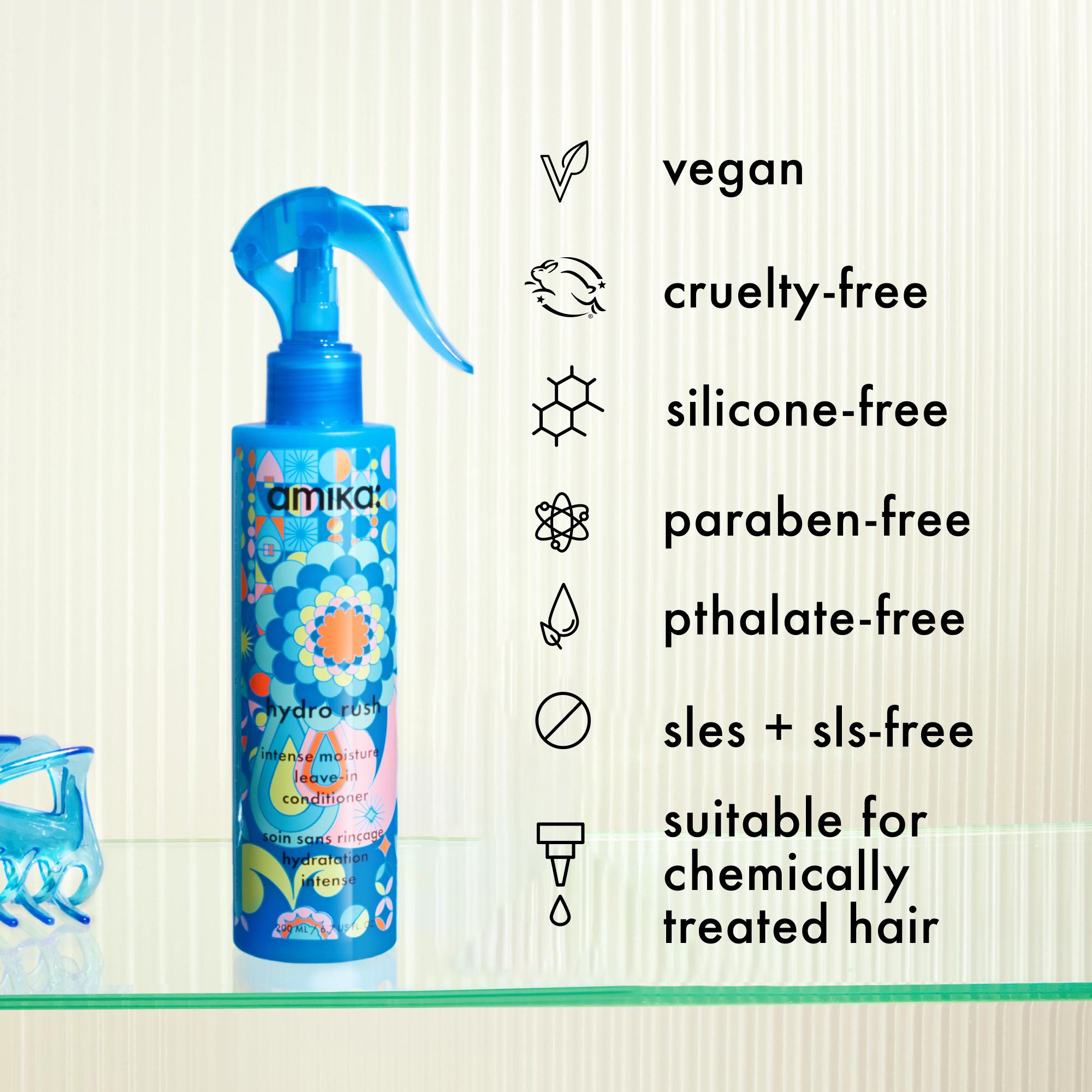 Amika - Hydro Rush Intense Moisture Leave-In Conditioner – 200ml / 6.7 oz - Image 5