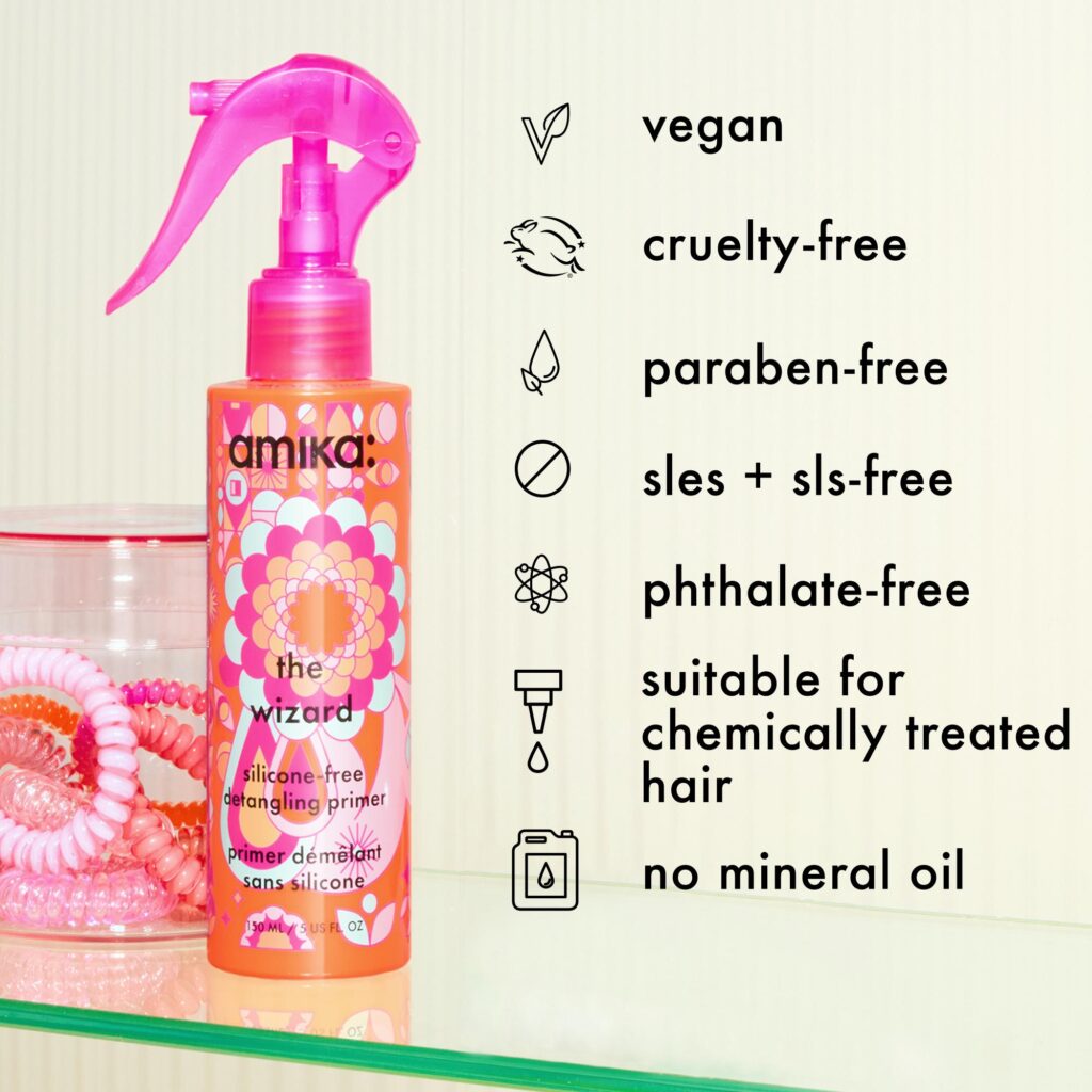 Amika - The Wizzard Silicone-Free Detangling Primer – 150ml / 5.0 oz