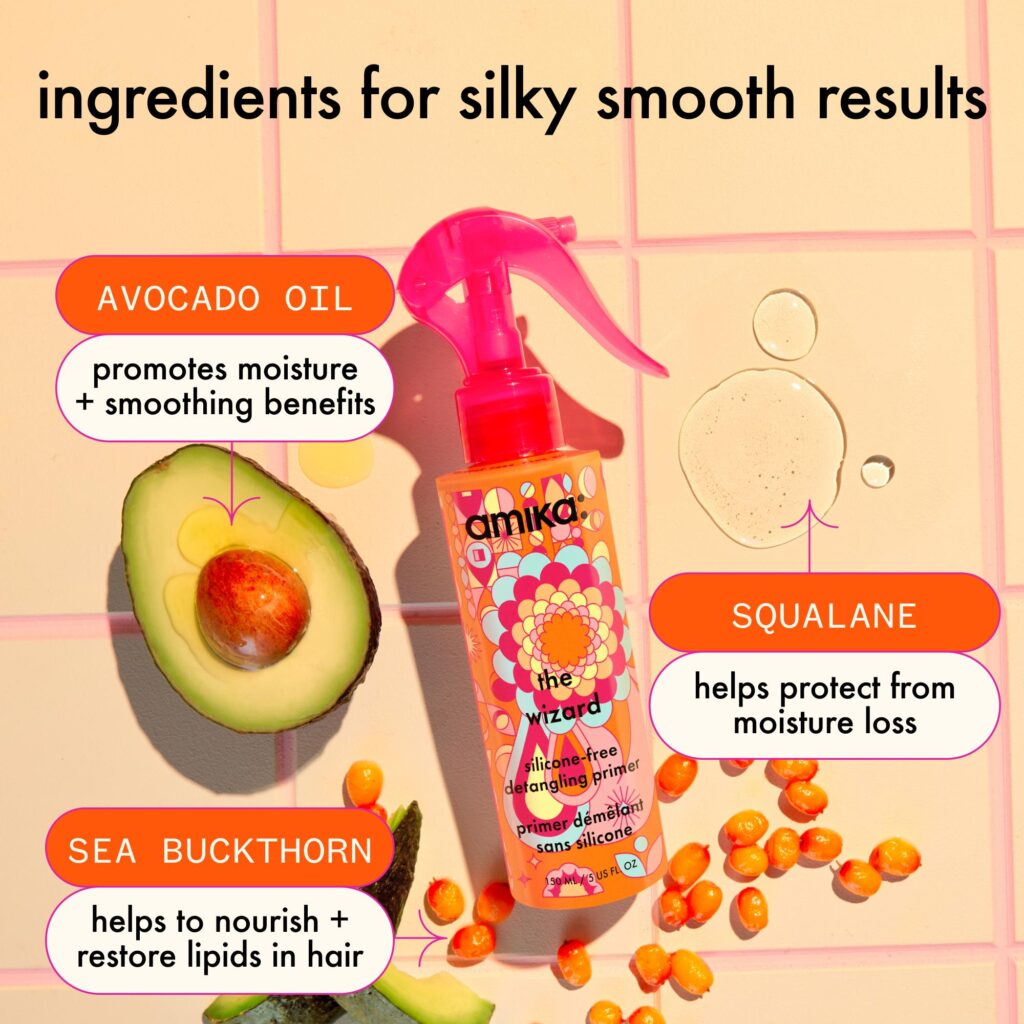 Amika - The Wizzard Silicone-Free Detangling Primer – 150ml / 5.0 oz