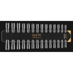 Apres - Gel-X® Tip Swatch Natural/ Sculpted Coffin Long