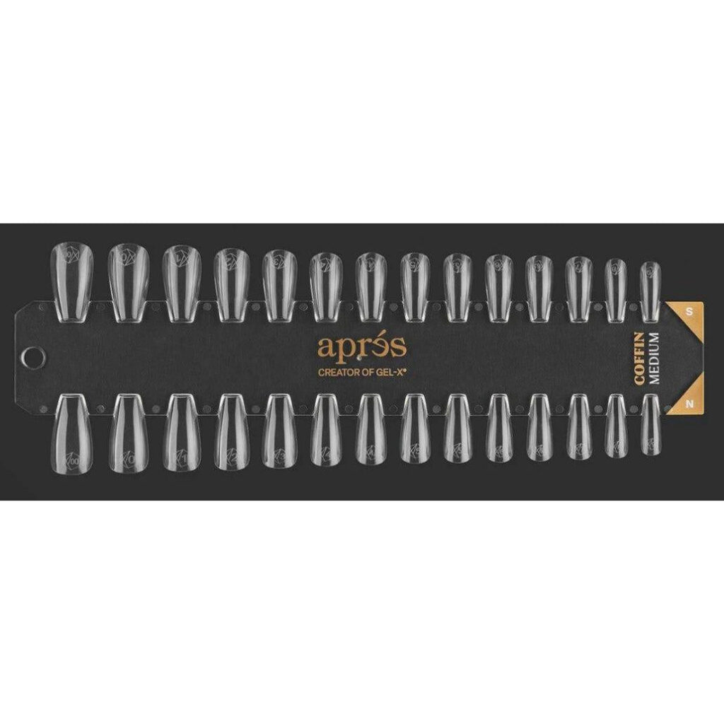 Apres - Gel-X Tip Swatch: Natural/Sculpted Coffin Medium