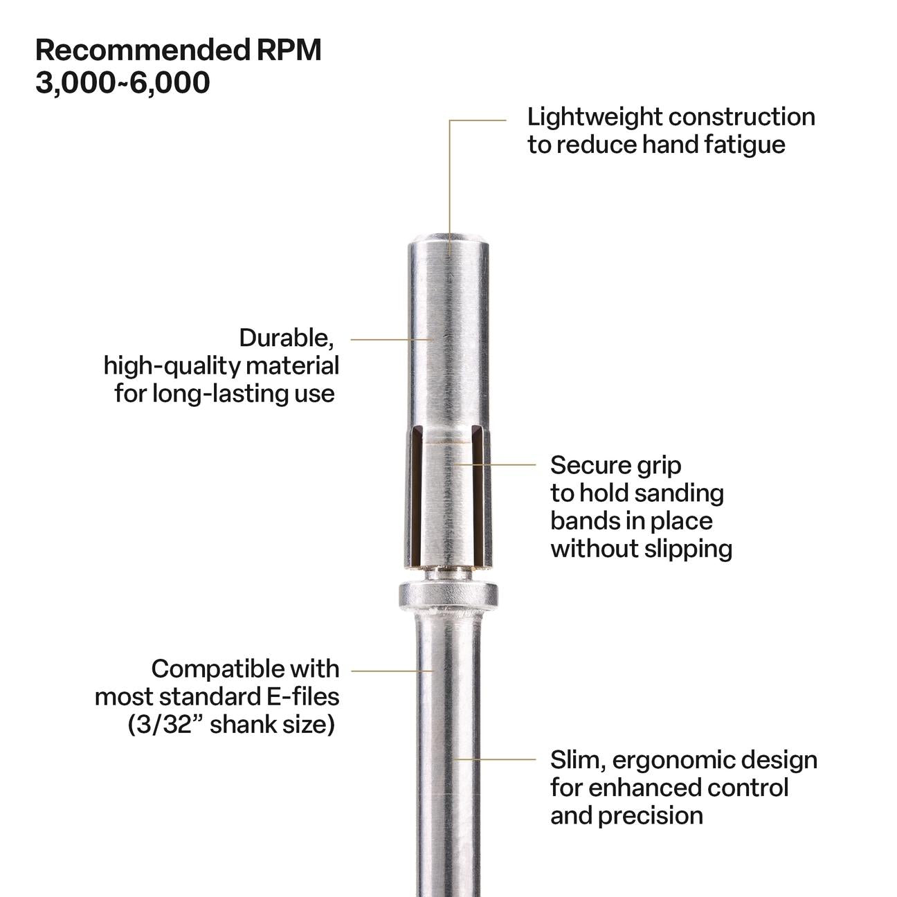 Apres - Slim Sanding Band Mandrel Bit - Image 4