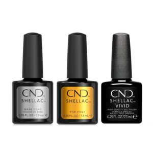 CND - Shellac Vivid Combo - Base, Top & Black Tuxedo