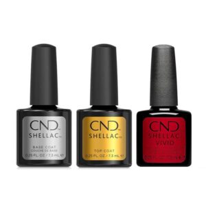 CND - Shellac Vivid Combo - Base, Top & Red Carpet