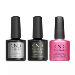 CND - Shellac Xpress5 Combo - Base, Top & Covetable (0.25 oz)