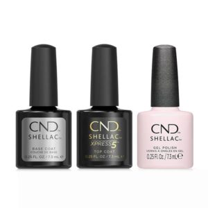CND - Shellac Xpress5 Combo - Base, Top & Of The Moment (0.25 oz)