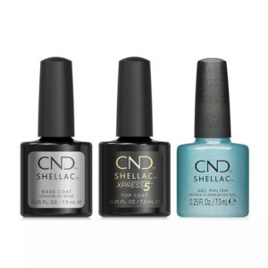 CND - Shellac Xpress5 Combo - Base, Top & Sleeping Mask (0.25 oz)