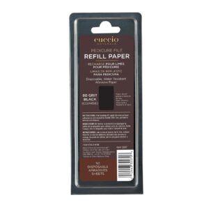Cuccio - Stainless Steel Pedicure Exfoliating Refill Papers 80 grit (medium)