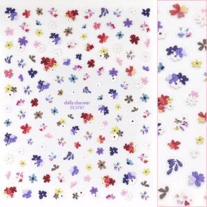 Daily Charme - 3D Embossed Nail Art Sticker / Petite Petals