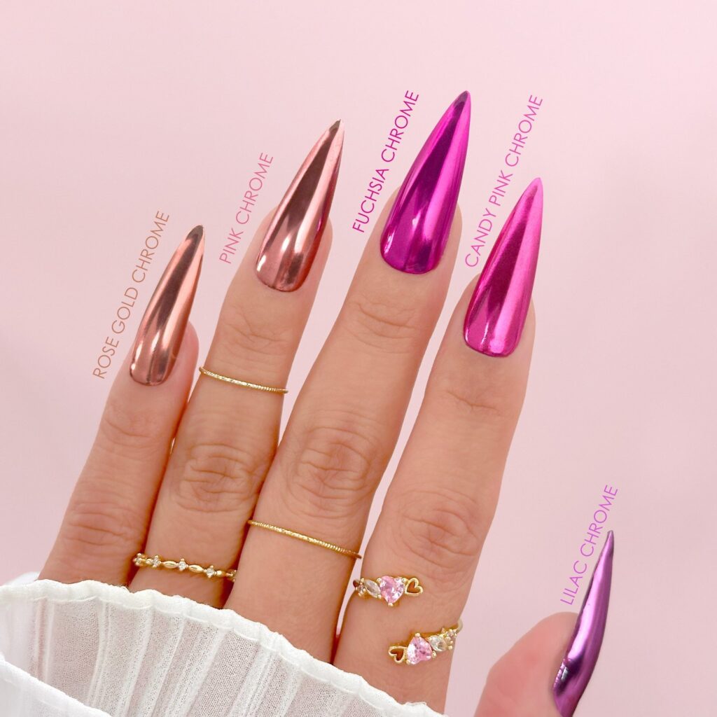 Daily Charme - Mirror Candy Pink Chrome Powder
