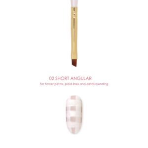 Daily Charme - Nail Art Brush - 02 Short Angular