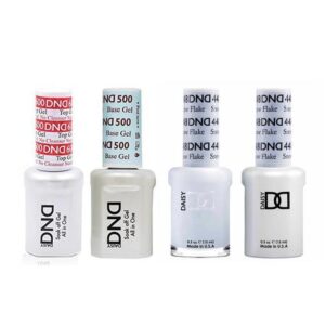 DND - #500#600 Base, Top, Gel & Lacquer Combo - Snow Flake - #448