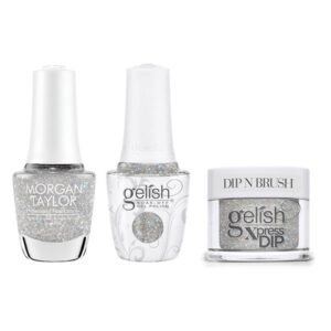 Gelish, Morgan Taylor & Dip Combo - Crystal Snowdrop