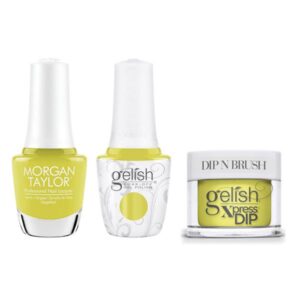 Gelish, Morgan Taylor & Dip Combo - Perk Up Buttercup
