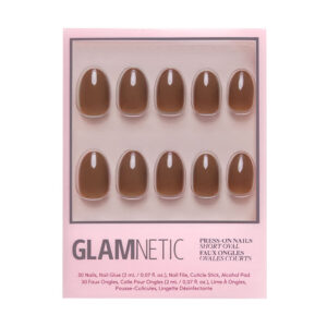 Glamnetic - Press On - Chocolate Brown Short Oval