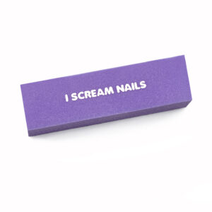 I Scream Nails - Purple Buffer Block