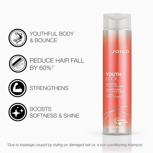 Joico - YouthLock Duo Set: Shampoo 10.1 oz + Conditioner 8.5 oz