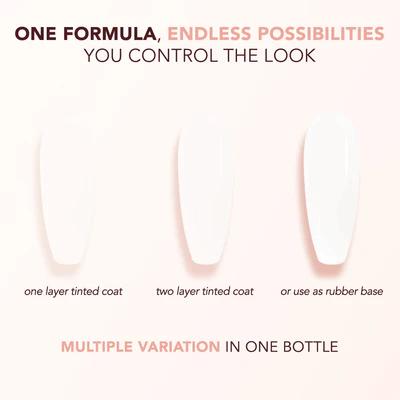 Kiara Sky - Gel Polish - Tinted Rubber Top Coat - Vanilla Lace 0.5 oz - #TNT01