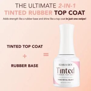 Kiara Sky - Gel Polish - Tinted Rubber Top Coat - Velvet Blush 0.5 oz - #TNT06