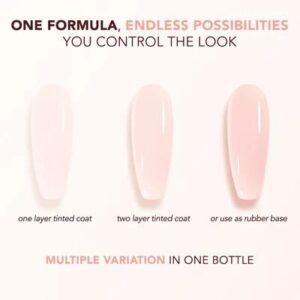 Kiara Sky - Gel Polish - Tinted Rubber Top Coat - Velvet Blush 0.5 oz - #TNT06