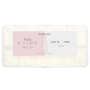 Kiara Sky - Gelly Tips - Non C-Curve Nail Tips -Clear Coffin XXL