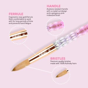 Kiara Sky Tools - Acrylic Brush Size 8 - Pink