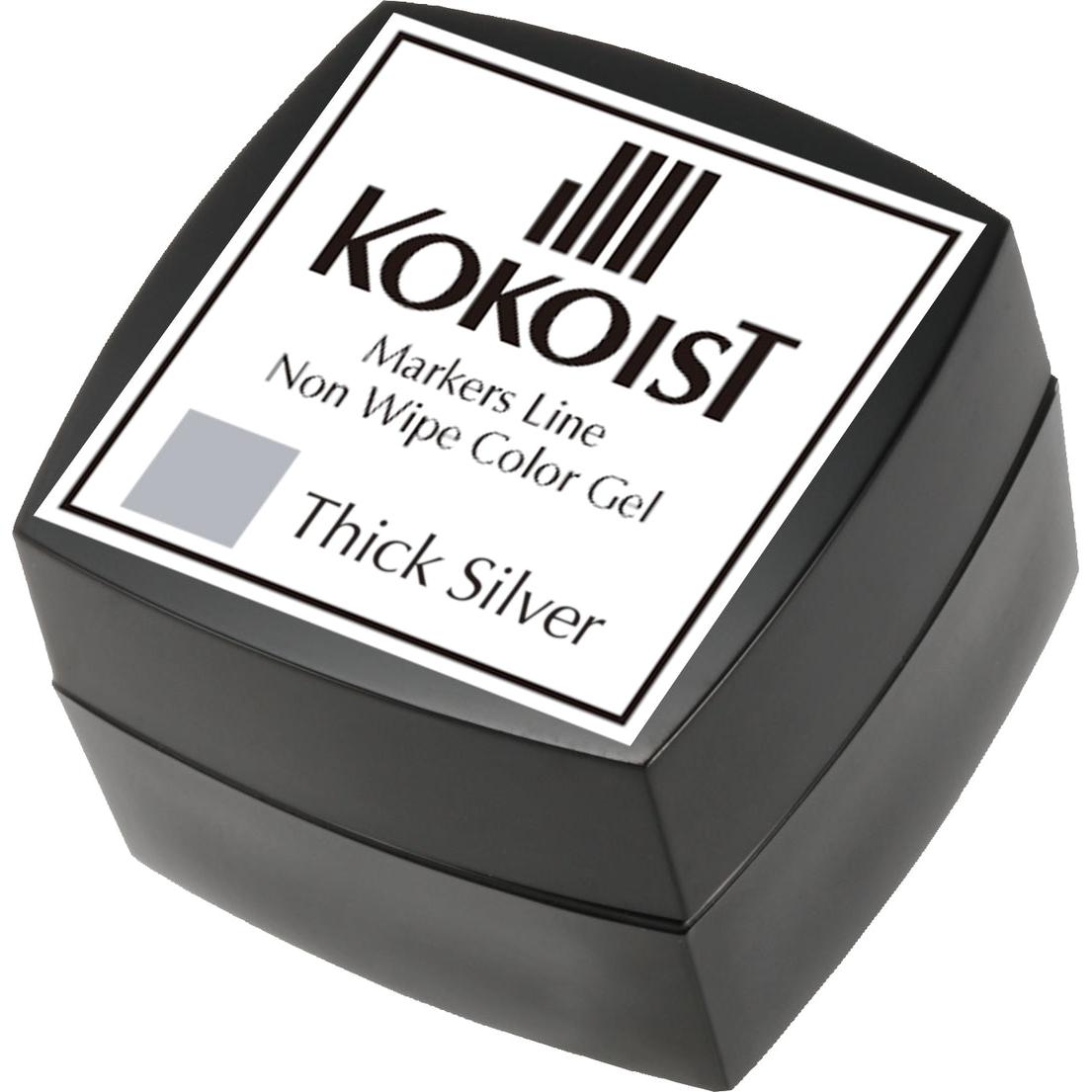 Kokoist - Color Gel - Markers Line Non Wipe Thick Silver 2.5g - #ML-04