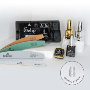 Kokoist - Gelip Extensions - Gelip Extension-Starter Kit - Coffin Short