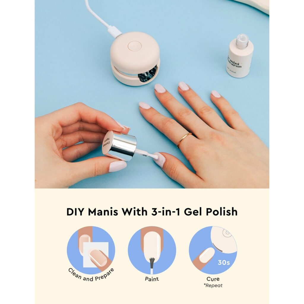 Le Mini Macaron Gel Manicure Kit - Coconut Yogurt
