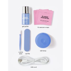 Le Mini Macaron Gel Manicure Kit - Fleur Bleue