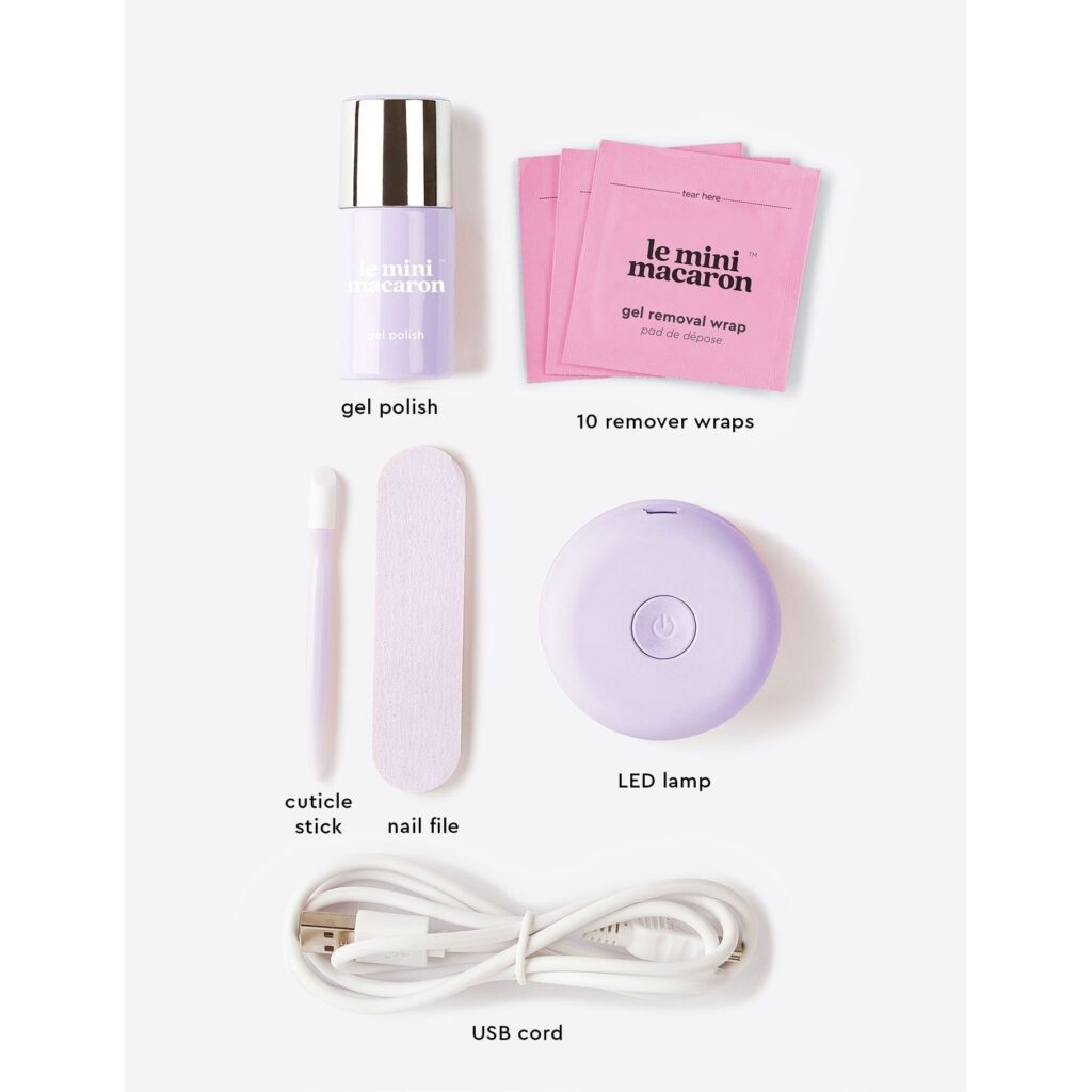 Le Mini Macaron Gel Manicure Kit - Lilac Blossom