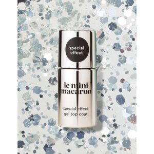 Le Mini Macaron - Gel Polish - Silver Glitter Gel Topcoat