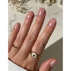 Le Mini Macaron - Le Pearl - Nail Powder & Gel Topcoat Set