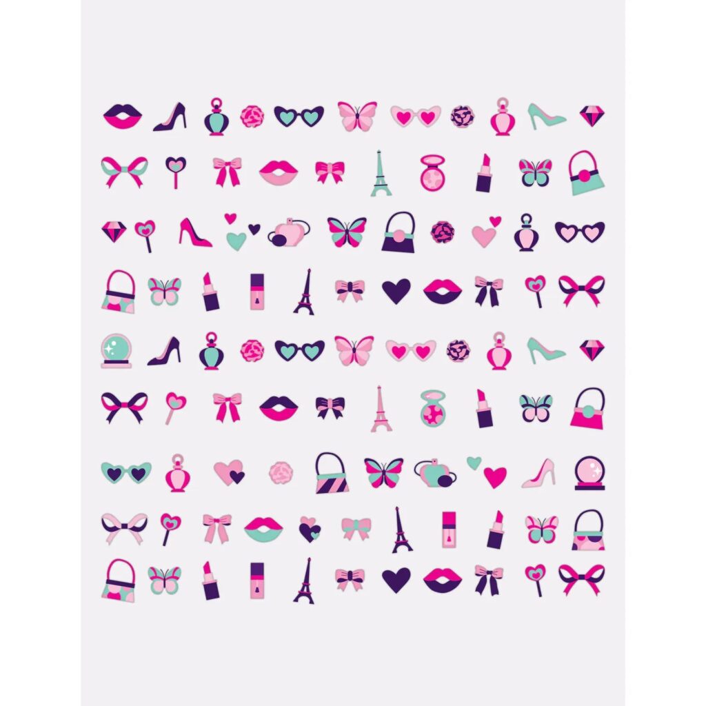 Le Mini Macaron Mini Nail Stickers - Baby Doll