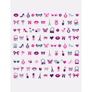 Le Mini Macaron Mini Nail Stickers - Baby Doll