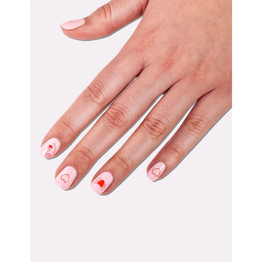 Le Mini Macaron Mini Nail Stickers - Forever Mon Amour