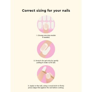 Le Mini Macaron Mini Nail Stickers - Gel Strips - Frosting