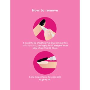 Le Mini Macaron Mini Nail Stickers - Gel Strips - Licorice