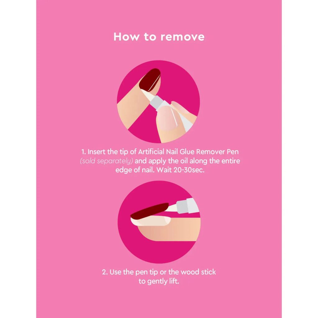 Le Mini Macaron Mini Nail Stickers - Gel Strips - Rouge Dahlia