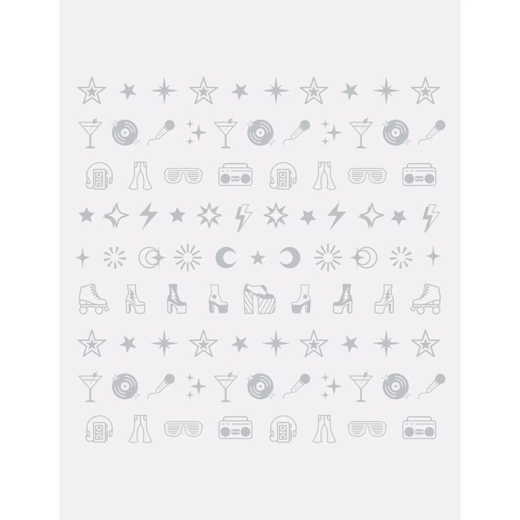 Le Mini Macaron Mini Nail Stickers - Saturday Night Soiree