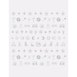 Le Mini Macaron Mini Nail Stickers - Saturday Night Soiree