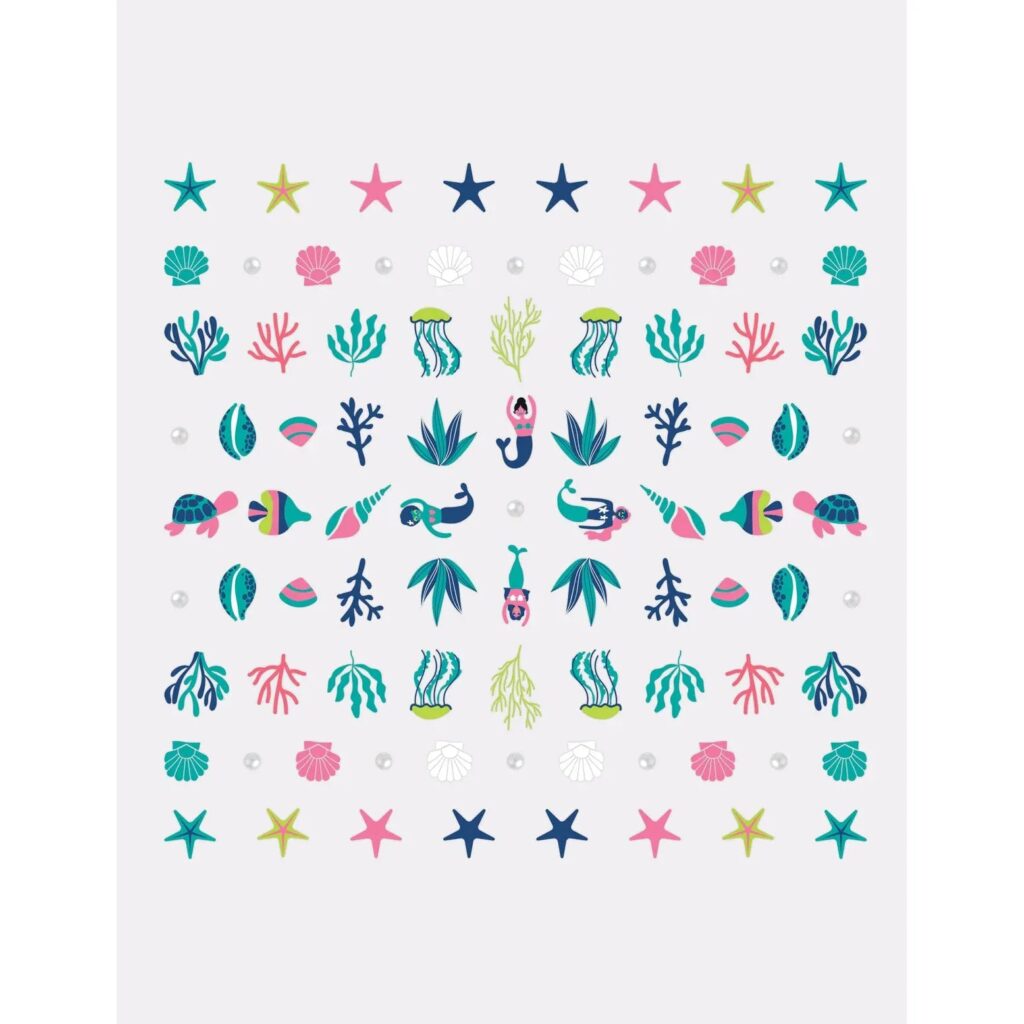 Le Mini Macaron Mini Nail Stickers - Under The Sea