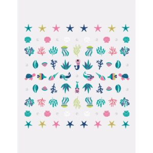 Le Mini Macaron Mini Nail Stickers - Under The Sea