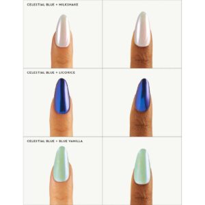Le Mini Macaron - Stardust Liquid Nail Powder- Celestial Blue