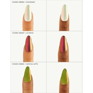 Le Mini Macaron - Stardust Liquid Nail Powder- Cosmic Green