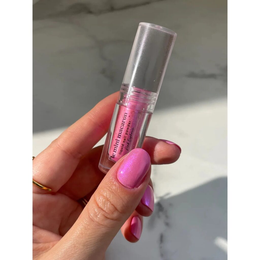 Le Mini Macaron - Stardust Liquid Nail Powder- Pink Euphoria