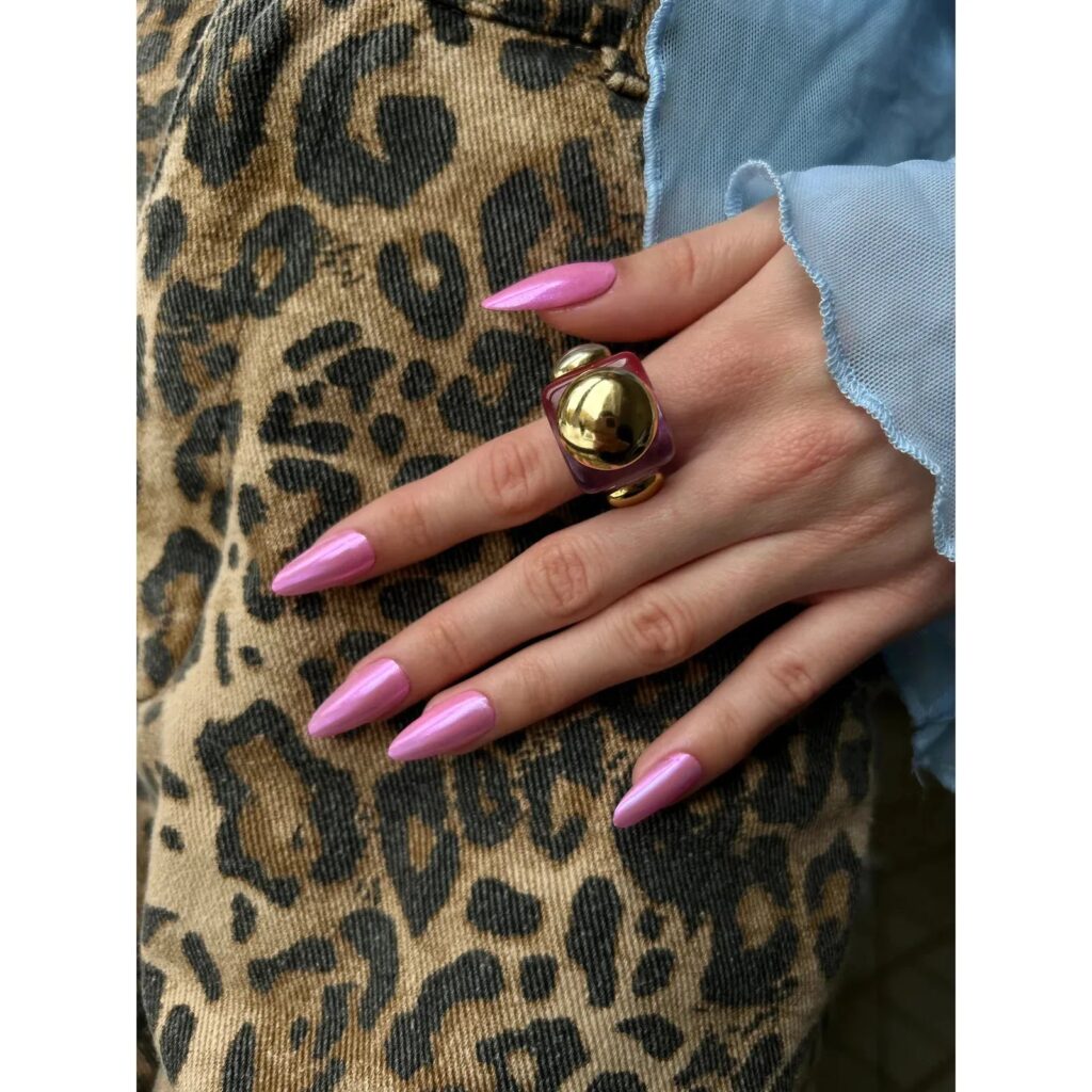 Le Mini Macaron - Stardust Liquid Nail Powder- Pink Euphoria