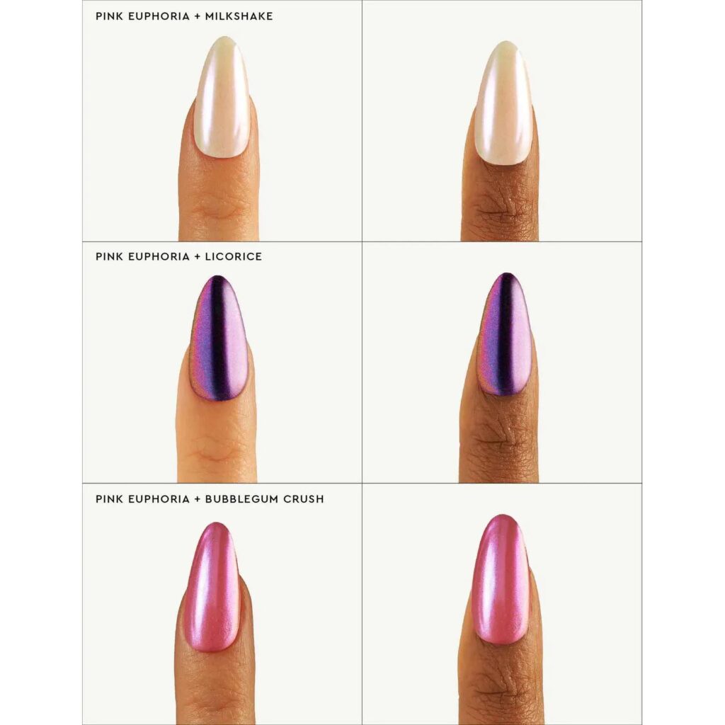 Le Mini Macaron - Stardust Liquid Nail Powder- Pink Euphoria