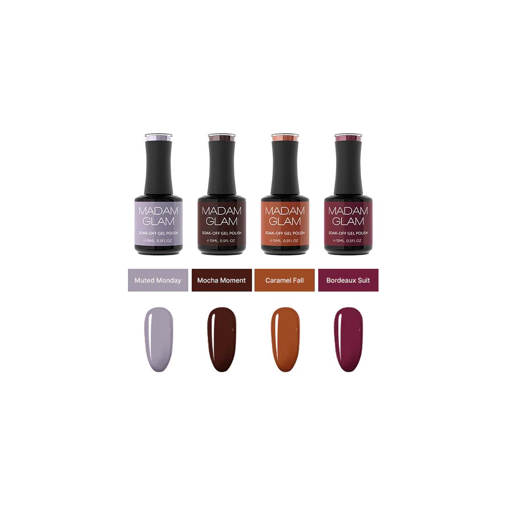 Madam Glam - Gel Polish - Amber Shift Creme Bundle