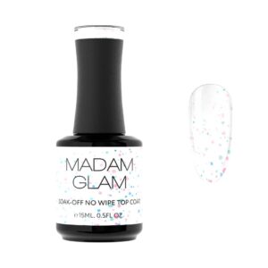 Madam Glam - Gel Polish - No Wipe Top Coat - Glam Sprinkles